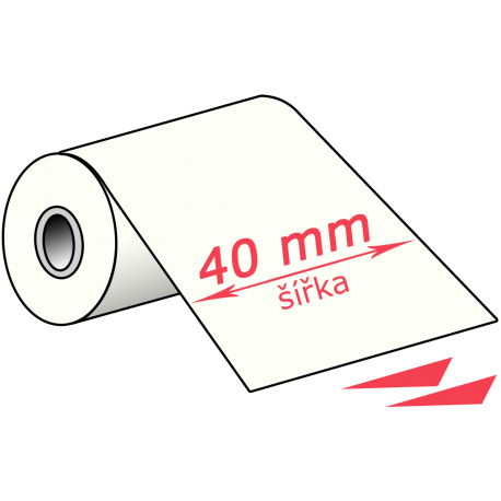 40 mm, wax TTR páska